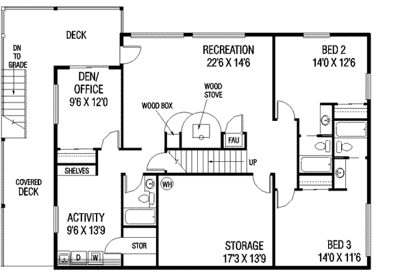 lower floor house blueprint