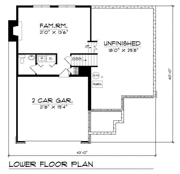 lower floor house blueprint