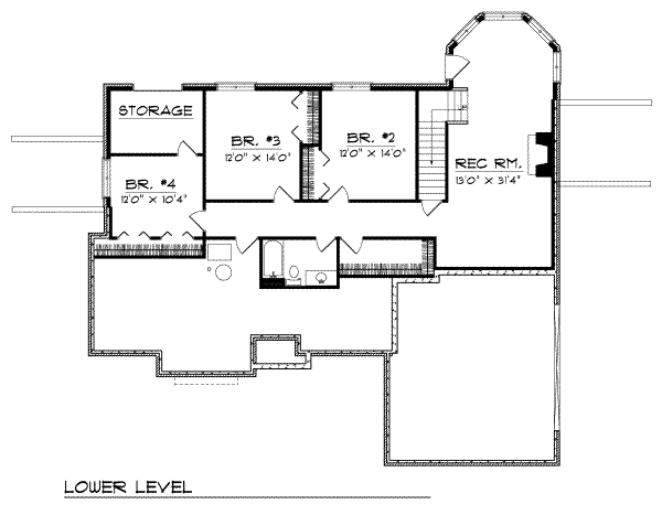lower floor house blueprint