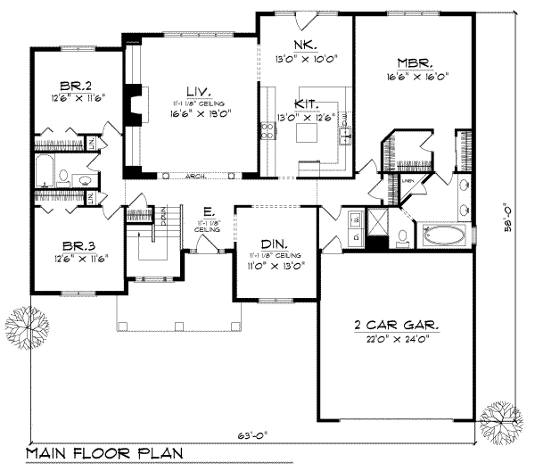 main floor house blueprint