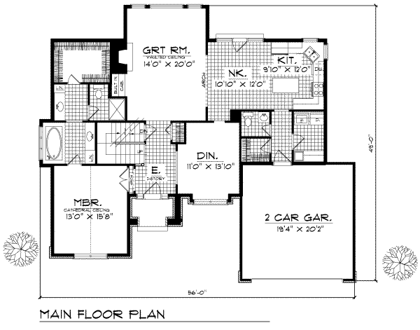 main floor house blueprint