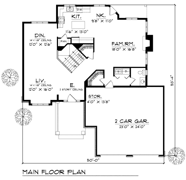main floor house blueprint