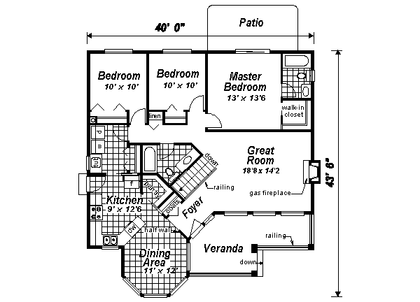 main floor house blueprint
