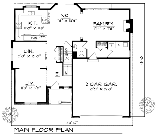 main floor house blueprint