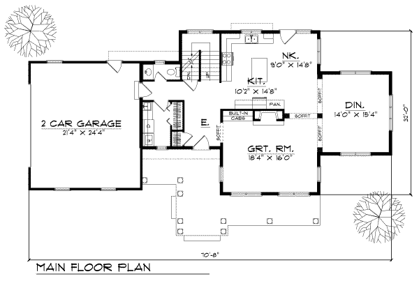 main floor house blueprint