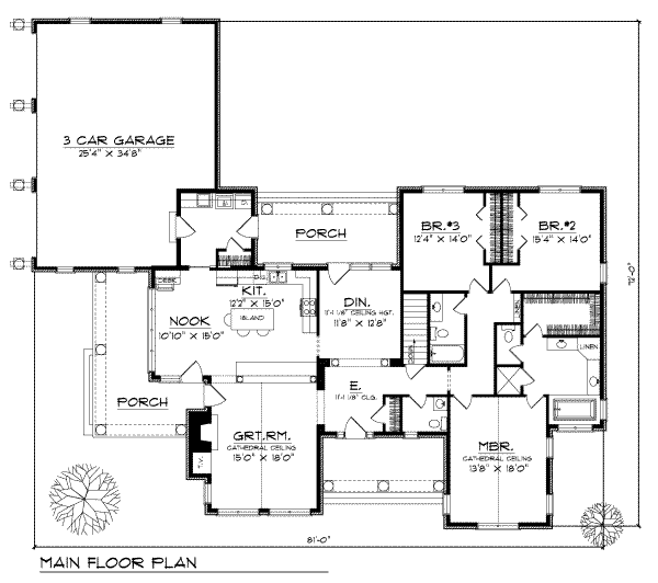 main floor house blueprint