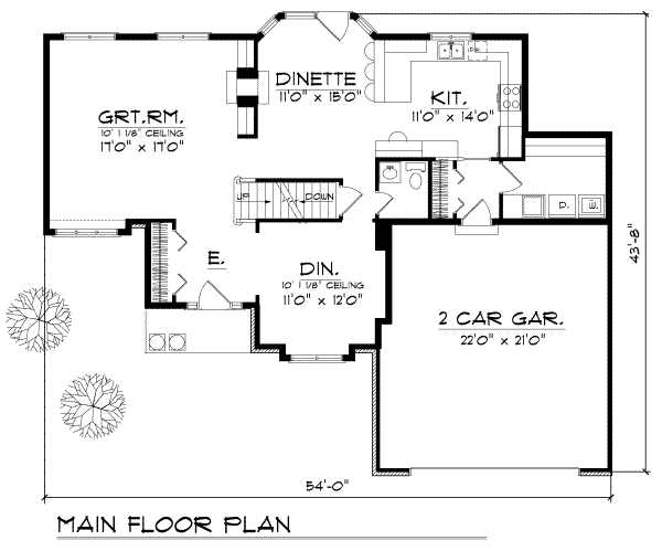 main floor house blueprint