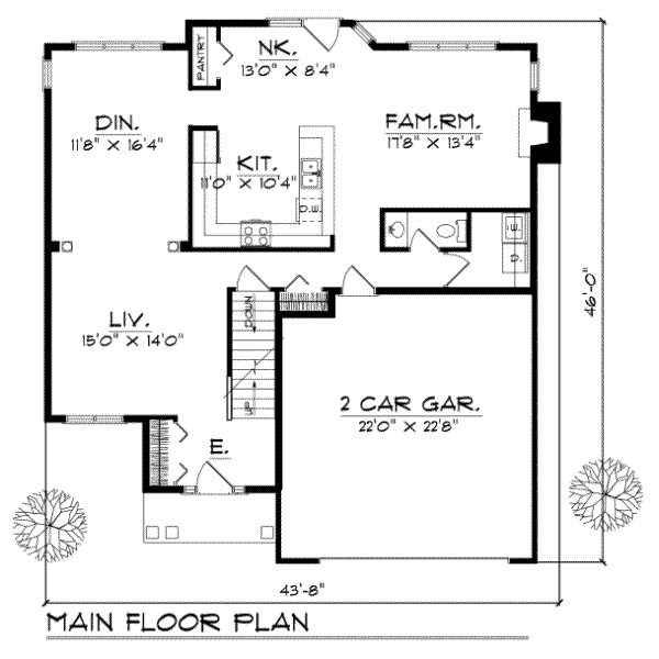 main floor house blueprint