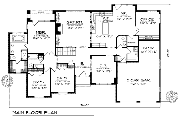 main floor house blueprint