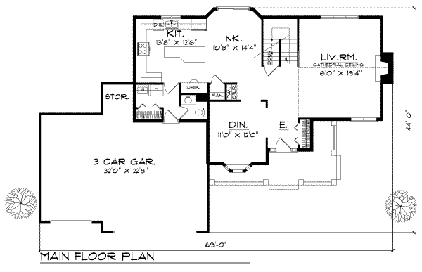 main floor house blueprint