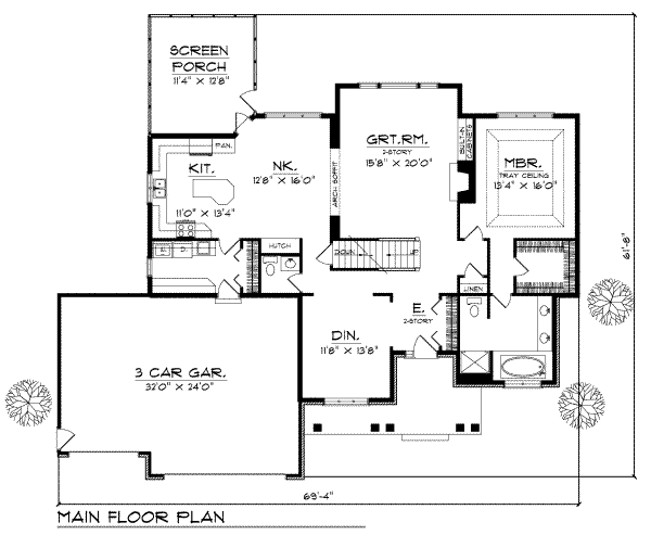 main floor house blueprint