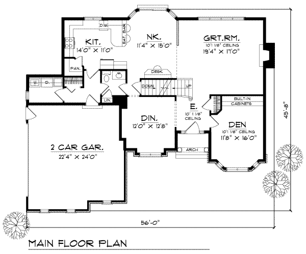main floor house blueprint