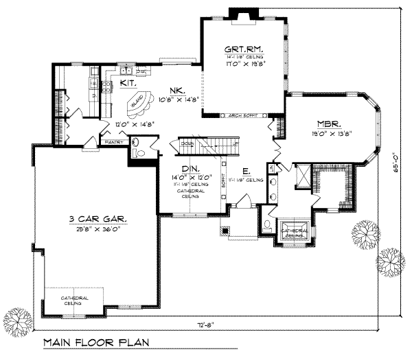 main floor house blueprint