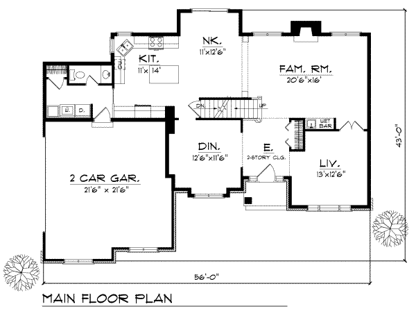 main floor house blueprint