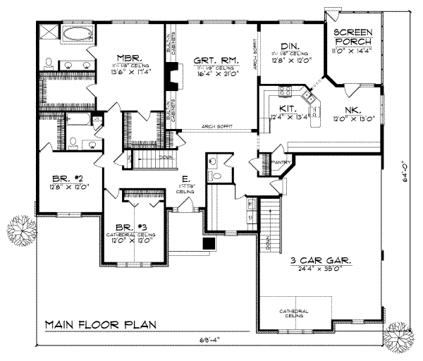main floor house blueprint