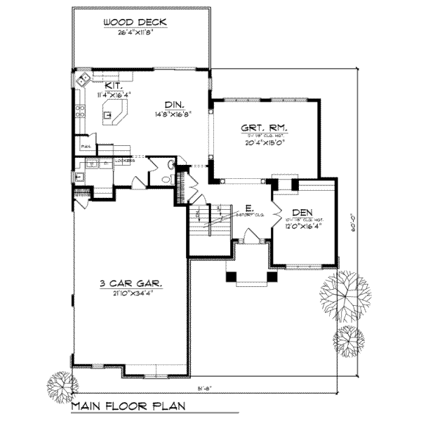 main floor house blueprint