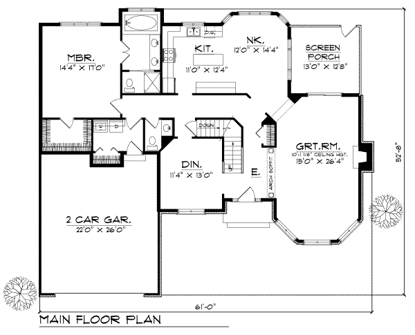 main floor house blueprint