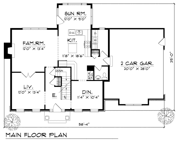 main floor house blueprint