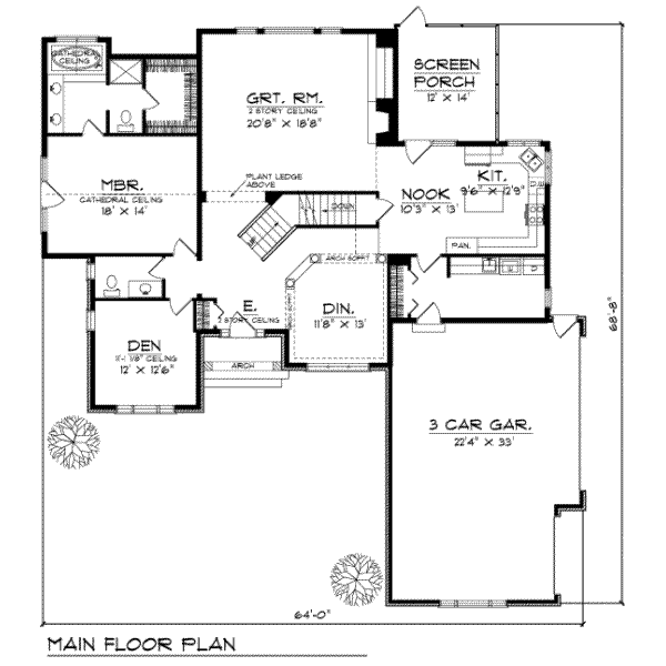 main floor house blueprint