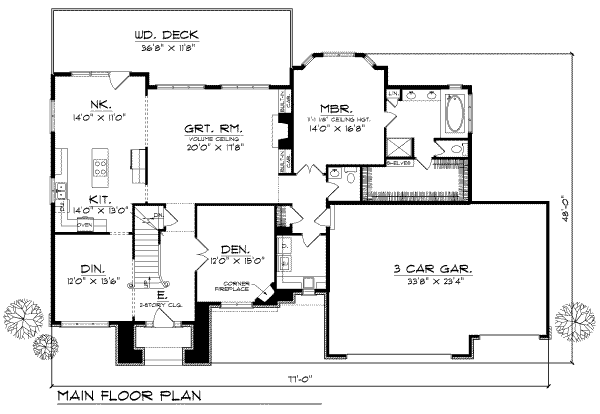 main floor house blueprint