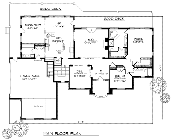 main floor house blueprint