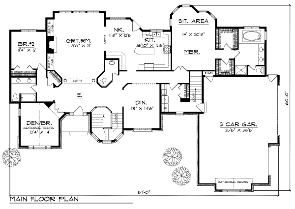 main floor house blueprint