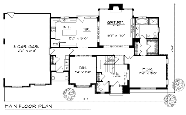 main floor house blueprint