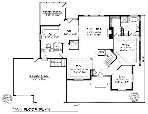main floor house blueprint