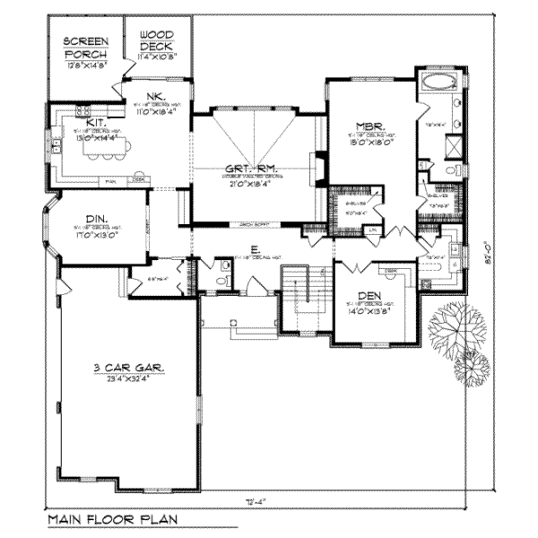 main floor house blueprint