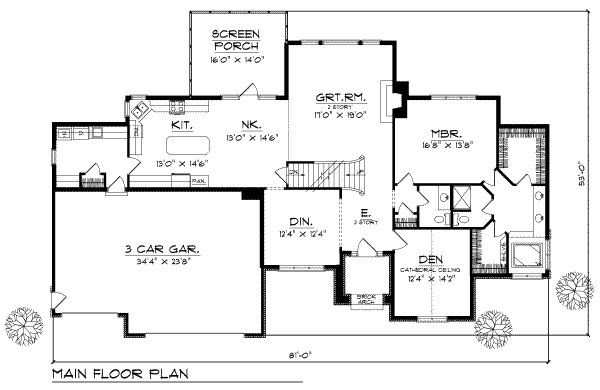 main floor house blueprint