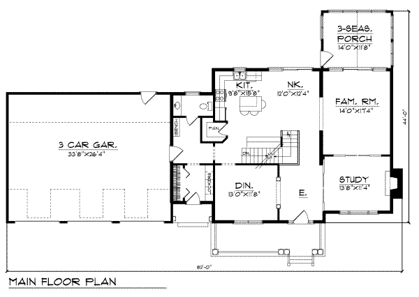 main floor house blueprint
