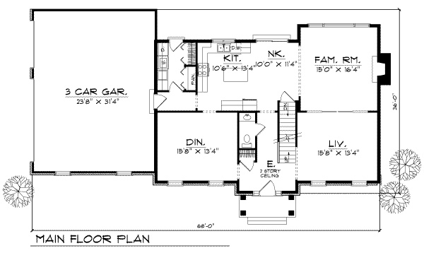 main floor house blueprint
