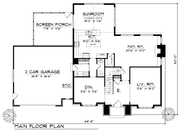 main floor house blueprint
