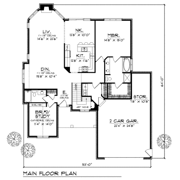 main floor house blueprint