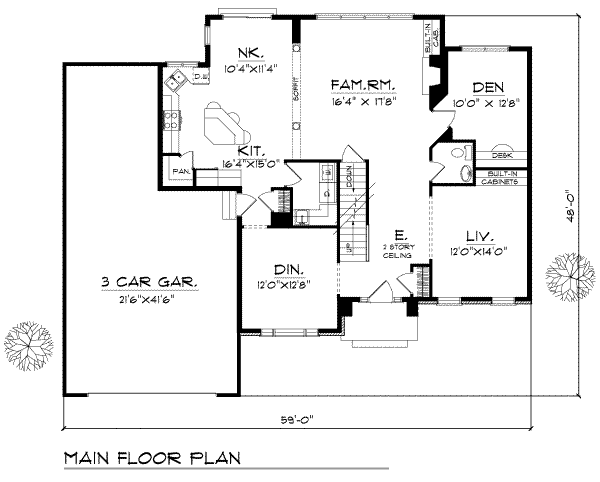 main floor house blueprint