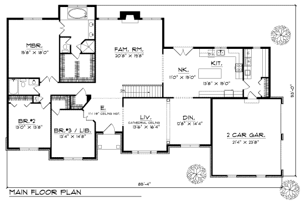 main floor house blueprint