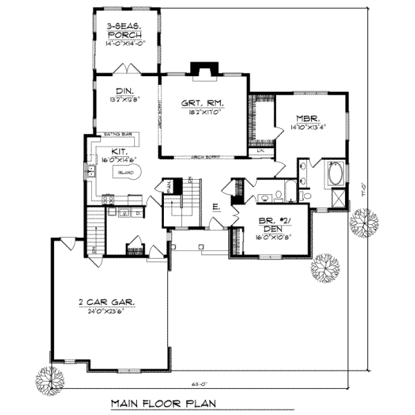 main floor house blueprint