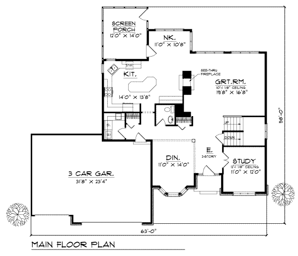 main floor house blueprint