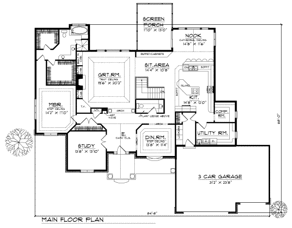 main floor house blueprint
