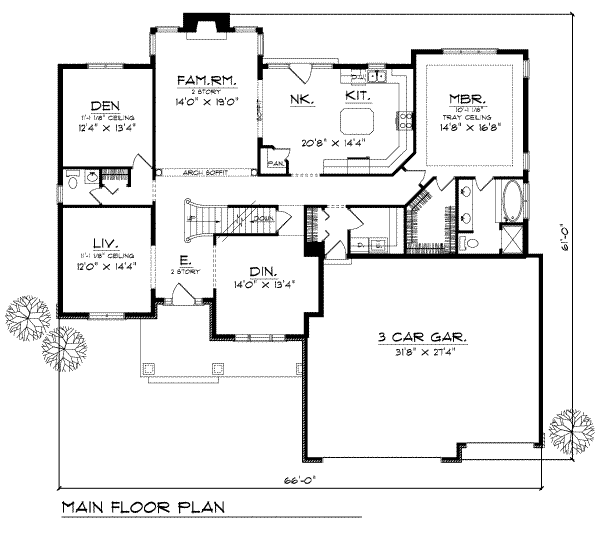 main floor house blueprint