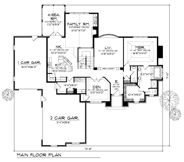 main floor house blueprint
