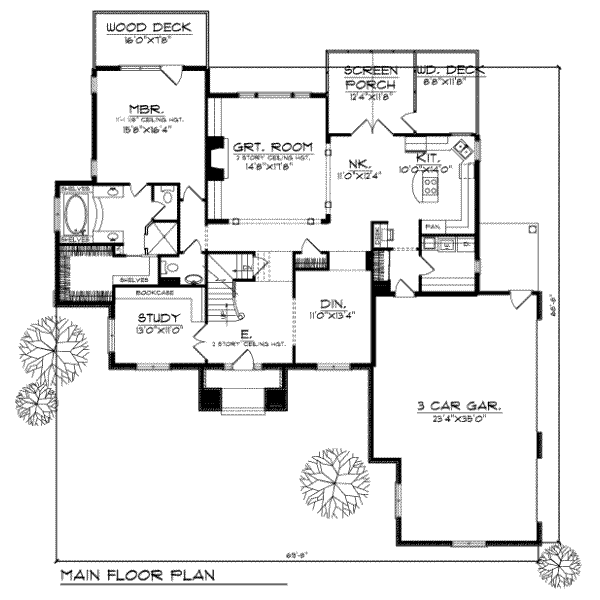 main floor house blueprint