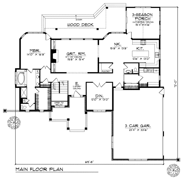 main floor house blueprint