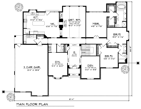main floor house blueprint