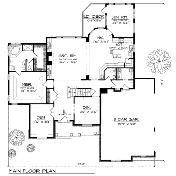 main floor house blueprint