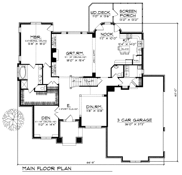 main floor house blueprint