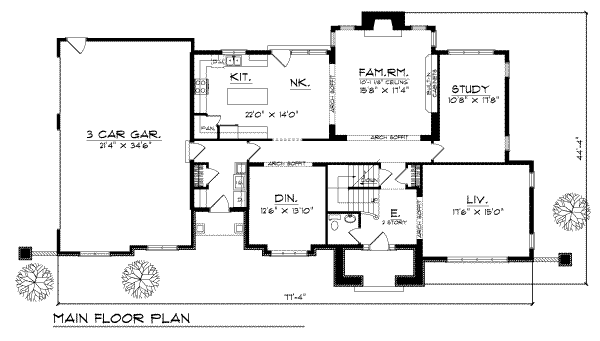 main floor house blueprint