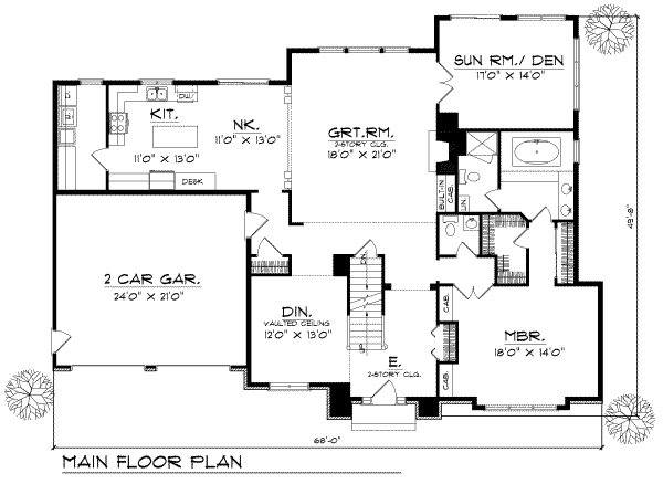 main floor house blueprint