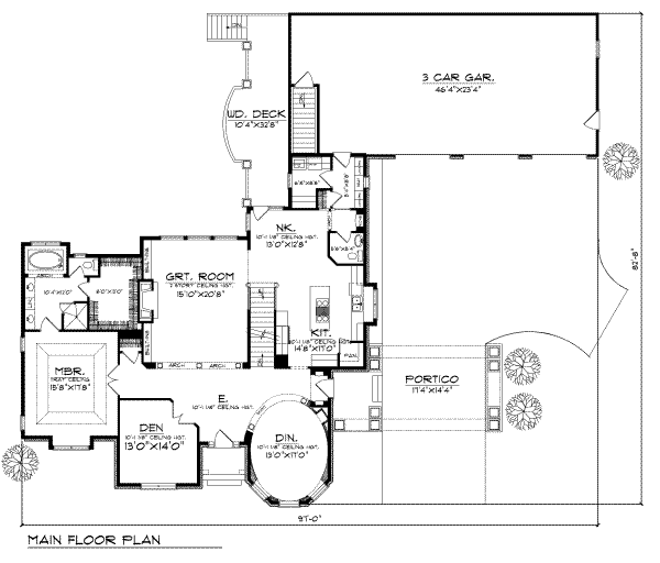 main floor house blueprint