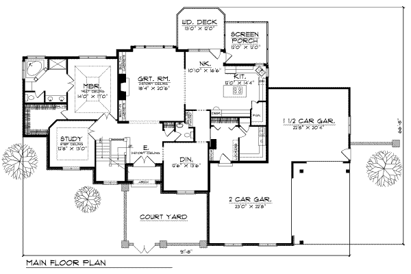 main floor house blueprint